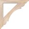 Ekena Millwork Olympic Traditional Smooth Bracket w/ Offset Brace, Douglas Fir, 5 1/2"W x 34"D x 34"H BKT0604X34X34OLY01SDF - alternate 4